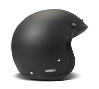 DMD Retro Matt Black Open Face Helm Jethelm Motorradhelm ECE22.06