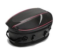 DMFCJQ Motorrad Tasche Große Kapazität für Yamaha MT 07 MT07 Tracer 700 GT TRACER7/GT, Motorrad Hecktasche Wasserdicht Sozius GepäCktasche, Carbonfaser-Pu Motorrad Satteltasche, Zubehör,A Redline