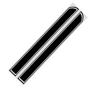 dnofowl Autoaufkleber für die Motorhaube,Auto Streifen Selbstklebende Aufkleber,Auto Styling Zubehör,für Porsche Cayenne Macan Panamera,A-Black