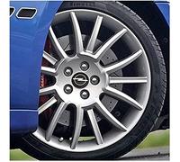 DOCHKA 4 Stück 64mm Auto Radnabenkappen Nabendeckel für Opel Astra H G J Insignia Mokka Zafira Corsa, Radnabenabdeckung Center Felgendeckel Radkappen Wheel Caps Nabenkappen mit Logo,Blac-k