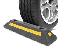 DOITOOL Parkstopper Für Garage 18.90X5.51X3.07In Gummi Radstopper Mit Reflektorstreifen Verstärkter Auto Stopper Zur Fahrzeugpositionierung Und Schutz Auf Parkplatz Und Einfahrt