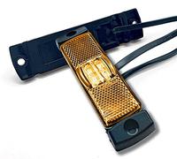 DOJA Barcelona | Begrenzungsleuchte 12v LED Licht Gelb | PACK 4 Positionsleuchten | Begrenzungsleuchten Anhänger Beleuchtung | LKW Zubehör Umrissleuchte Positionslicht, Seitenmarkierungsleuchte