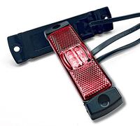 DOJA Barcelona | Begrenzungsleuchte 12v LED Licht Rot | PACK 4 Positionsleuchten | Begrenzungsleuchten Anhänger Beleuchtung | LKW Zubehör Umrissleuchte Positionslicht, Seitenmarkierungsleuchte