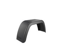 1x DOMAR Kotflügel 19x103,5cm Kunststoff f. PKW Anhänger mit Bohrlöchern schwarz