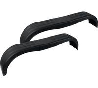 DOMAR D20250 Tandem Kotflügel Set 13 bis 14 Zoll aus Kunststoff für Pkw-Anhänger Zwei Stück 1500 x 220 mm Doppelachse Radkasten Schmutzfänger Radabdeckung für Autotransporter