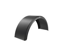 DOMAR Kotflügel 41x135cm für Leicht LKW Und PKW Anhänger Zwillingsbereifung Kunststoff Schwarz (2)