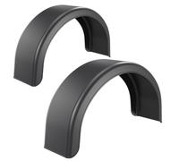 DOMAR Spritzschutz 20x115cm, 1x Kunststoff Kotflügel für PKW Anhänger, schwarz, robust und leicht mit flacher Oberfläche