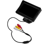 DONFAMDS 4,3 Zoll LCD Display Rückfahrkamera Monitor mit Dualem Av Eingang Hoher Klarheit und Abs Gehäuse für Auto Rückfahrkamera Nachrüsten
