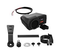 DONGKER Motorrad USB Ladegerät,3 in 1 12V Wasserdicht Zigarettenanzünder Steckdose,Motorrad Ladeadapter mit Temperaturanzeige für Motorräder