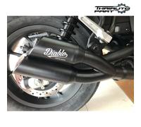 DOPPEL AUSPUFF CUSTOM WORKS LOW SLIP ON FÜR HONDA CMX REBEL 500 2017-2022
