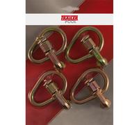Doppel-Beschlag mit Ring für Airlineschiene, von Trailer Pool, 4 Stück