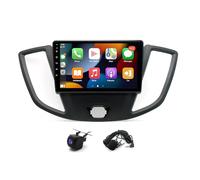 Doppel Din Android Autoradio mit Wireless CarPlay für Ford Transit 2013-2019, Android Auto, Autoradio MIT Navi 9 Zoll Bildschirm, Touchscreen MIT Bluetooth, FM,AUX/SWC, Ersatzkamera,2+32G