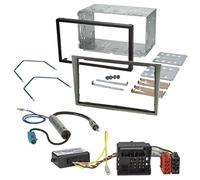 Doppel DIN Radioeinbauset incl. Can-Bus OPEL (ab 2004), mittelsilber