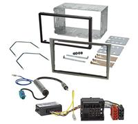 Doppel DIN Radioeinbauset incl. Can-Bus OPEL (ab 2004), mittelsilber