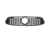Doppel-Lamellen Grill Für Mercedes Für Benz X253 GLC-Klasse GLC350 GLC300 GLC250 GLC43 GT Oberen Stoßfänger Haube Mesh Front Grill Grille 2016-2022 Sport Kühlergrill(Black3)