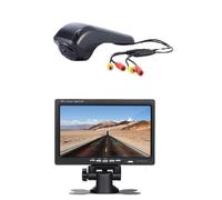 Doppel-Rückfahrkamera Bremsleuchte Rückfahrkamera mit Zwei Lens+7" LCD Monitor für VW Crafter 2017 MAN TGE ab 2017modified Brake Light Transport Vehicle Bremslicht Bus und Kasten 2006 2014