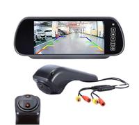 Doppel-Rückfahrkamera Bremsleuchte Rückfahrkamera mit Zwei Lens+7" LCD Rückspiegel für VW Crafter 2017 MAN TGE ab 2017modified Brake Light Transport Vehicle Bremslicht Bus und Kasten 2006 2014