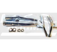 DOPPEL SCHALLDÄMPFER ABE MSR AUSPUFF MOTORRAD VINTAGE HONDA CB 750 SEVEN FIFTY BENTCONIC KSS