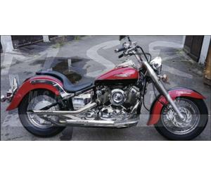 DOPPEL SCHALLDÄMPFER KOMPLETTANLAGE ABE MSR AUSPUFF MOTORRAD VINTAGE YAMAHA XVS DRAG STAR 650 1997/03 CURVCUST KURZ RE ENDE DER SERIE