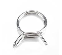 Doppeldraht-Schlauchschelle Federklemmen-Set 75 Stück Kraftstoffleitungsschellen Edelstahl 304 Kohlenstoffstahl für Automobil-Motorradanhänger Hardware