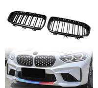 Doppelsteg Grill Kühlergrill Schwarz Glanz Für BMW 1 Series F20 F21 2015-2017