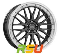 Dotz Bilbao gunmetal/polished lip 8x17" ET35 LK5 100 ML 60.1 Alufelgen 17 Zoll