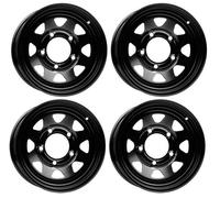 DOTZ DAKAR STAHLFELGEN 6x15 5x139 SAMURAI VITARA JIMNY SATZ SCHWARZ 4 STÜCK NEU