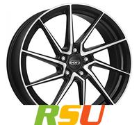 Dotz Spa black polished 7.5x17" ET40 LK5 108 ML 70.1 Alufelgen 17 Zoll