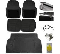 Double-Style Gummi-Fußmatten, abnehmbar, rutschfeste Unterseite + Kofferraumwanne, PVC, beständig gegen Öl, Wasser und Schmutz, kompatibel mit LEAPMOTOR T03-C10-B10-B05