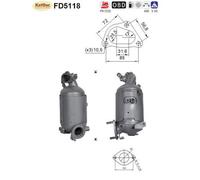 Dieselpartikelfilter DPF für HYUNDAI i30 (FD) 1.4 CRDi/1.6 CRDi , Montagesatz