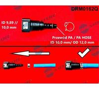 Dr.Motor Automotive DRM0162Q Schlauchverbinder, Kraftstoffschlauch