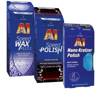 Dr Wack A1 Speed Polish 2610 + A1 Speed Wax Plus 3 2630 Autopolitur + A1 Nano Kratzer Polish 2714