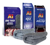 Dr Wack A1 Speed Wax Plus 3 500ml 2640 + Speed Polish 500ml 2610 Autopolitur incl 2 Mikrofasertücher