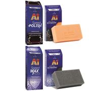 Dr. Wack Set A1 Speed Polish 500 ml + A1 Speed Wax PLUS 3 500 ml + 2 Schwämme