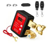Drahtloser Batterie Trennschalter 12V 240A mit Fernbedienung, Auto Batterietrennschalter mit LED-Anzeige, Remote Batterie Kill Switch, Automatische Abschaltung für Auto, LKW, Boot, ATV, Wohnmobil