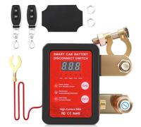 Drahtloser Ferngesteuerter Auto Trennschalter,Batterie Trennschalter 12V,Smart Batterie Kill Switch Anti-Diebstahl,Automatischer Ausschalter,Trennrelais für Auto,RV,ATV,LKW,Boot (Rot-schwarz)