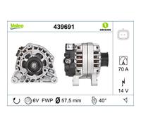 Drehstromgenerator VALEO 439691