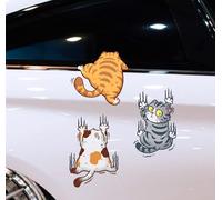 drei Katzen Kratzschutzabdeckung lustiger Stoßstangen Auto Aufkleber Auto LKW