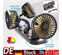 Drei Lüfter Auto Ventilator Autoventilator 12V Lüfter KFZ Camping Caravan PKW