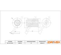Drive+ Kraftstofffilter DP1110.13.0176 68 mm für General Motors, Opel