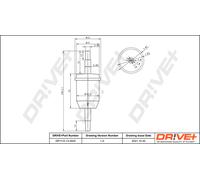 Drive+ Kraftstofffilter für VW PEUGEOT STEYR LAND ROVER TALBOT TOYOTA IVECO SAAB ONAN SUBARU VOLVO BMW RENAULT TRUCKS GENERAL MOTORS FIAT CITROËN MAZ