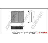 Drive+ Luftfilter für BMW DP1110.10.0332