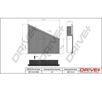 Drive+ Luftfilter für BMW DP1110.10.0339