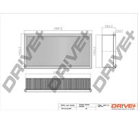Drive+ Luftfilter für BMW DP1110.10.0347