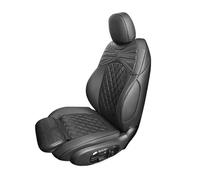 Drkxdt Auto Schonbezüge Autositzbezug Leder Autositz Alle Abdeckungen Schutzkissenpolster Für Mini Für Cooper R56 R55 F54 F55 F56 F60 Mit Knopf Autositzbezüge(Black,A Set All Seats_R56)