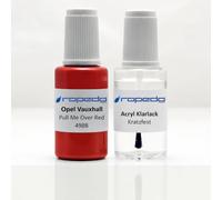 dropedo Lackstift Set passend für Opel GG7 / 50S / 498B PULL ME OVER RED | Wasserbasislack wie vom Lackierer, nach Original-Farbcode gemischt, Pinsel im Deckel, für Steinschlag und Kratzer