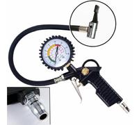 Druckluft Reifenfüller Geeicht Reifenfüllpistole Manometer Luftdruckprüfer 16Bar