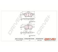 Drve+ Bremsbeläge Bremsbelagsatz Vorderachse für Mercedes-Benz M-Klasse W164