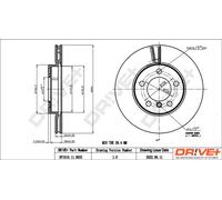 Drve+ DP1010.11.0633 Bremsscheibe für BMW