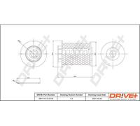 Drive+ Kraftstofffilter 68mm für GENERAL MOTORS OPEL DP1110.13.0176